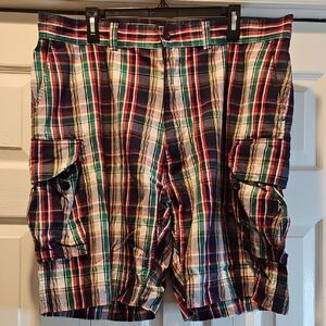 Vintage Ralph Lauren Multicolor Plaid Cargo Shorts